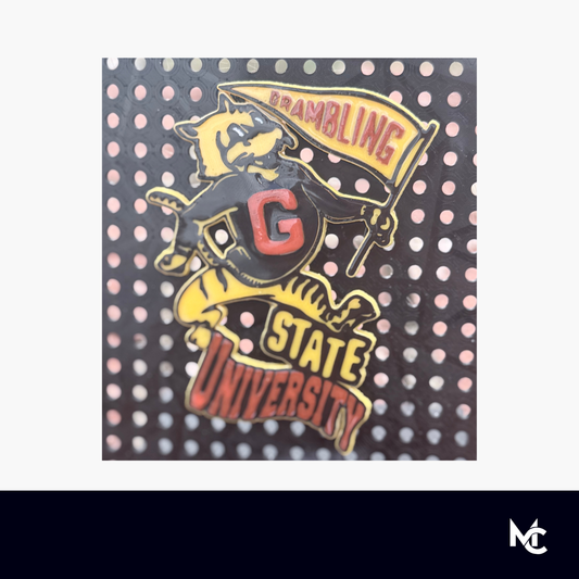 Roaring Pride Tiger Pin | Grambling State Mascot | HBCU Spirit Gear Lapel Pin