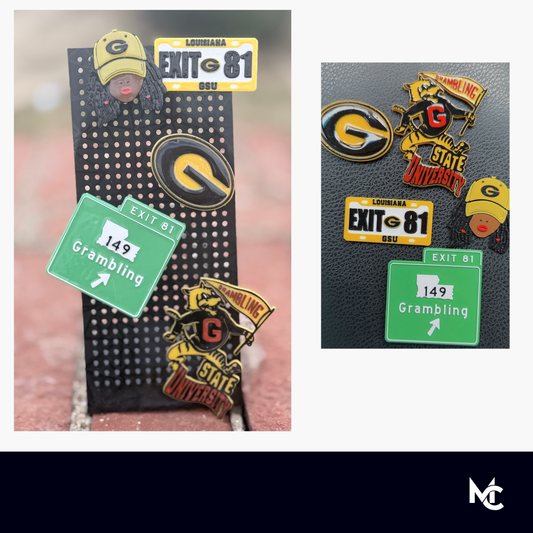 Exit 81 Collection | Grambling State University 5-Pin Set | HBCU Pride Bundle